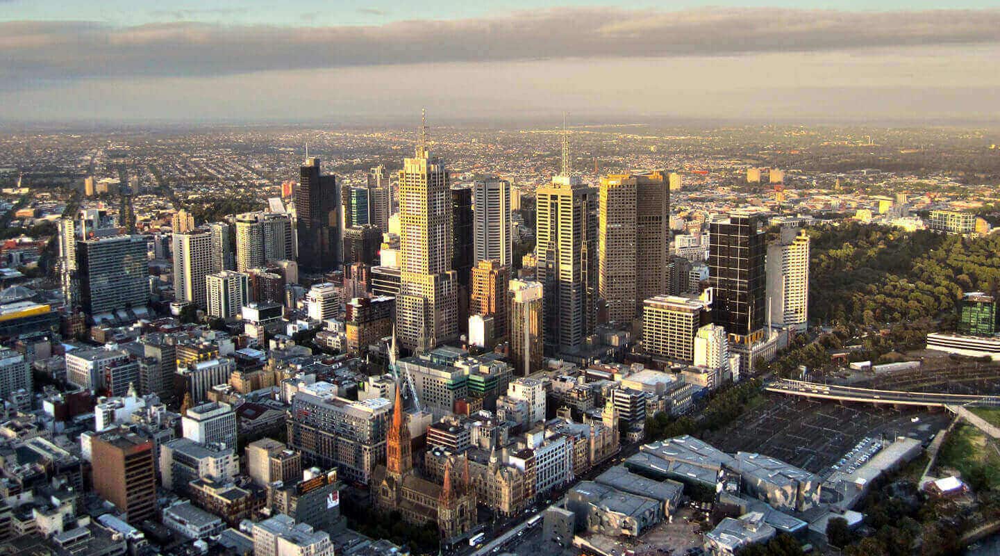 Melbourne city skyline