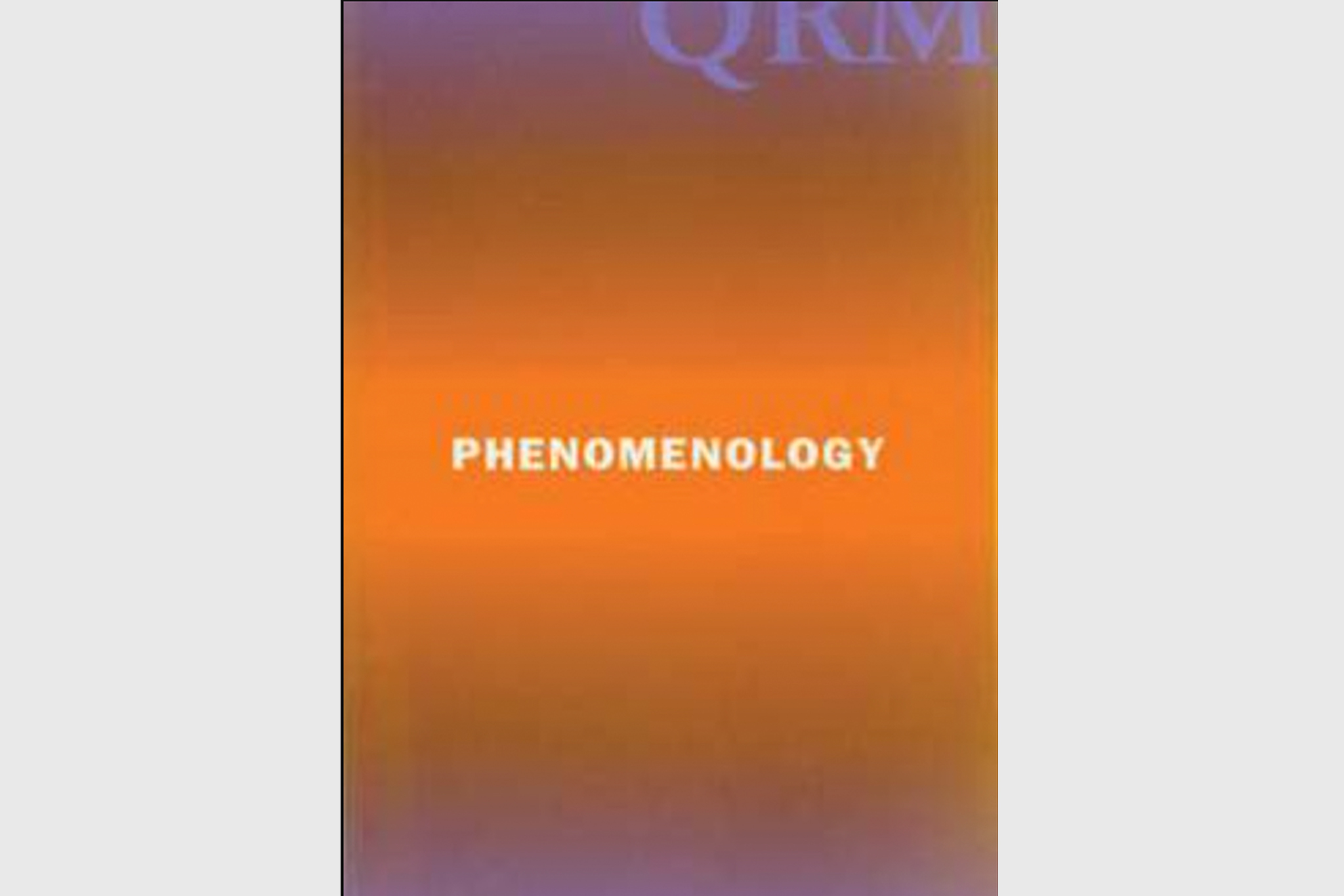 Phenomenology book cover